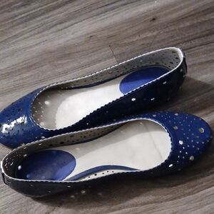 Cole Haan Blue Perforated Women's Flats